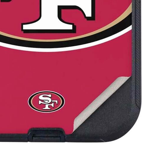 Skinit Decal Phone Skin Compatible with OtterBox Defender iPhone 15 Pro Max - Officially Licensed NFL San Francisco 49ers Large Logo Design in Saudi Arabia