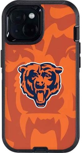 Skinit Decal Phone Skin Compatible with OtterBox Defender iPhone 13 - Officially Licensed NFL Chicago Bears Double Vision Design in Saudi Arabia