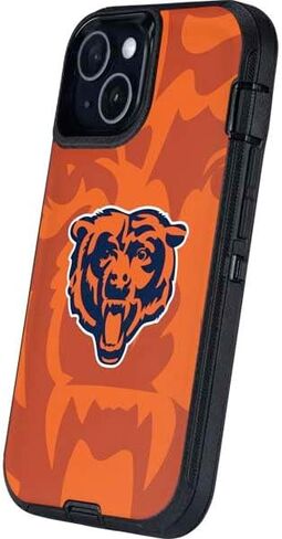 Skinit Decal Phone Skin Compatible with OtterBox Defender iPhone 13 - Officially Licensed NFL Chicago Bears Double Vision Design in Saudi Arabia