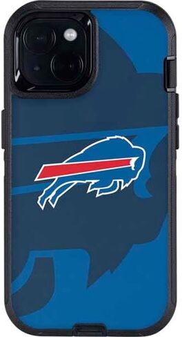 Skinit Decal Phone Skin Compatible with OtterBox Defender iPhone 13 - Officially Licensed NFL Buffalo Bills Double Vision Design in Saudi Arabia
