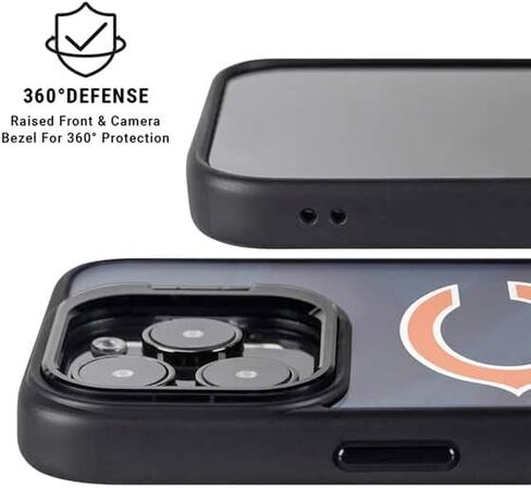 حافظة هاتف Skinit Kickstand متوافقة مع iPhone 14 Pro Max - تصميم شعار فريق NFL Chicago Bears مرخص رسميًا in Saudi Arabia