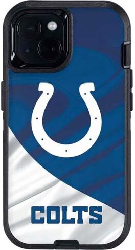 Skinit Decal Phone Skin Compatible with OtterBox Defender iPhone 14 - Officially Licensed NFL Indianapolis Colts Design in Saudi Arabia