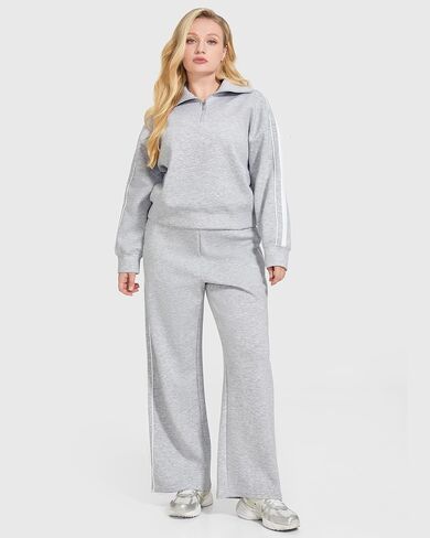 MOOSLOVER Women 2 Piece Lounge Matching Sets Modal Oversized Sweatshirt Wide leg Sweatpants Baggy Tracksuit in Saudi Arabia