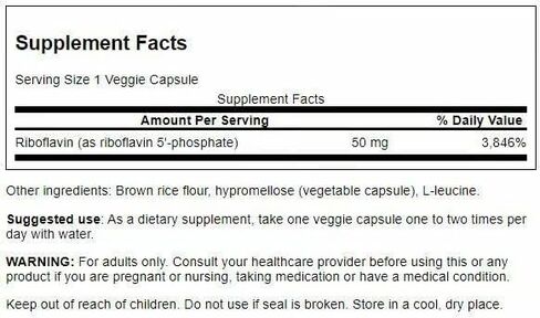Swanson R-5-P (Riboflavin-5-Phosphate) - Vitamin B2 Supplement Promoting Energy, Metabolism & Vision Health - Natural Wellness Formula - (60 Capsules) in Saudi Arabia