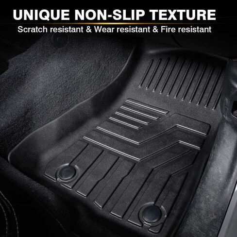 KUST Floor Mats for 2018-2024 Toyota Camry (Non-Hybrid and Hybrid All Models), for Camry All Weather Floor Mats, TPE Car Mat for Toyota Camry Accessories, 2 Row Front and Rear Floor Liner in Saudi Arabia