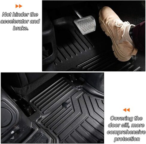 KUST Floor Mats for 2018-2024 Toyota Camry (Non-Hybrid and Hybrid All Models), for Camry All Weather Floor Mats, TPE Car Mat for Toyota Camry Accessories, 2 Row Front and Rear Floor Liner in Saudi Arabia
