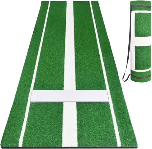 بساط رمي الكرة اللينة، بساط ضرب البيسبول مقاس 10 × 3 بوصات، بساط تدريب على الملعب مضاد للانزلاق ومضاد للبهتان، بساط رمي الكرة اللينة للاستخدام في الهواء الطلق/الداخلي in Kuwait