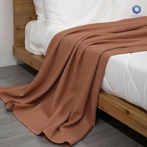100 ٪ من القطن بنسج بنسج نسج ، 108 "x90" الملك ، رمي بطانية للسرير ، كل موسم بطانية قطنية ، بطانية مريحة ، رمي بطانية السرير ، رمي بطانية للأريكة ، ديكور المنزل الحديث -الأزرق in Saudi Arabia