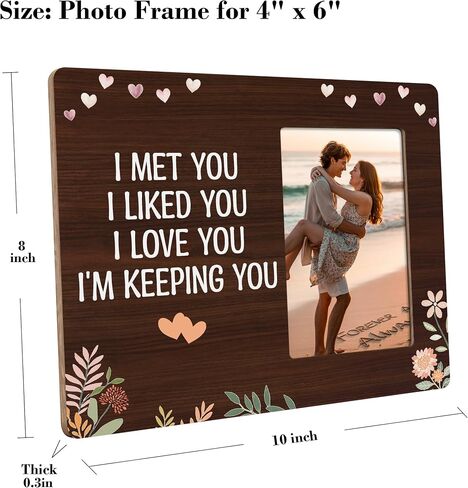 Sole Mate Frame Gifts for Couple, Boyfriend Girlfriend Picture Frame, You Are My Favorite Frames Fits 4x6 Photo in Kuwait