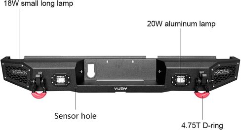 Vijay Rear Bumper Compatible with 2020-2024 Gladiator JT in Kuwait