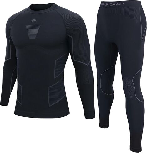 Pioneer Camp Thermal Underwear for Men Long Johns Quick Drying Top and Bottom Set Warm Base Layer Mens Cold Weather Skiing in Saudi Arabia