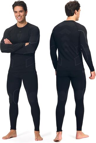 Pioneer Camp Thermal Underwear for Men Long Johns Quick Drying Top and Bottom Set Warm Base Layer Mens Cold Weather Skiing in Saudi Arabia