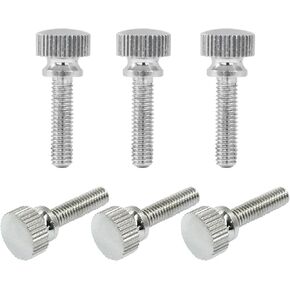 5 PCS M4 × 14 ملم مسامير الإبهام المربوطة ، مقابض النحاس المطلية بالنيكل ملولب مسامير الإبهام مسامير البراغي (الفضة) in Kuwait