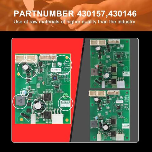 وحدة تحكم بلوحة تحكم المحرك 430157 متوافقة مع Nordic Track C22I/S10I/S15I/S22I/S27I/SE9I/X24 للدراجة الثابتة، وحدة تحكم 430146 لآلات بيضاوية مختارة in Saudi Arabia
