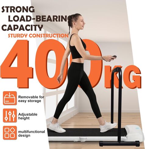 Handle Bar for Walking Pad Compatible with Walking Pad 24.8'' Wide,Iron Hand Rails Stand Four Adjustable Heights 31.4 to 37.4 Inch,Stable Home Office & Gym Safety Handrail in Saudi Arabia
