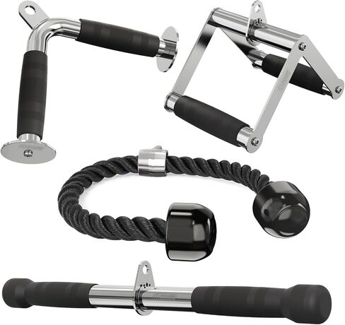 POWER GUIDANCE Cable Machine Attachment, LAT Pulldown Attachments, Cable Attachments for Gym, Home Gym Accessories in Saudi Arabia