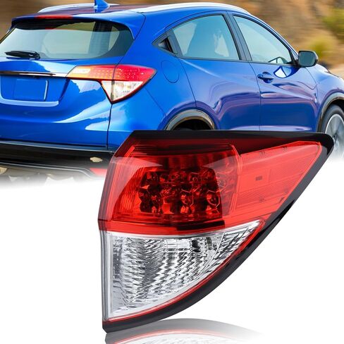 Left Driver Side Outer Tail Light LED Rear Lamp Compatible for 2019-2022 Honda HR-V HRV With Bulbs 335-52T-7WA31 HO2804119 11681090 11681091 33552T7WA31 in Kuwait