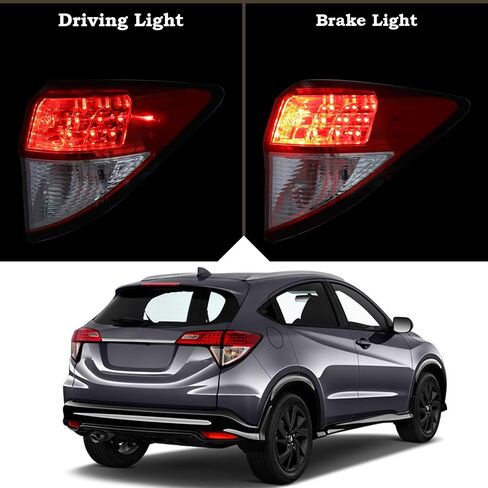 Left Driver Side Outer Tail Light LED Rear Lamp Compatible for 2019-2022 Honda HR-V HRV With Bulbs 335-52T-7WA31 HO2804119 11681090 11681091 33552T7WA31 in Kuwait