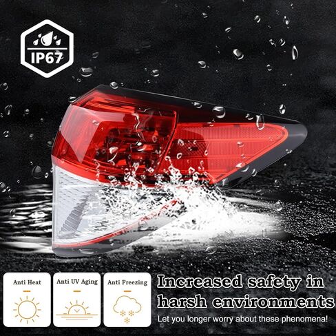 Left Driver Side Outer Tail Light LED Rear Lamp Compatible for 2019-2022 Honda HR-V HRV With Bulbs 335-52T-7WA31 HO2804119 11681090 11681091 33552T7WA31 in Kuwait