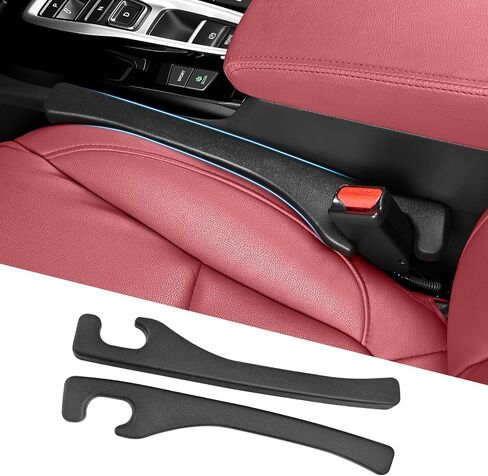 2 Pack Car Seat Gap Filler, Car Seat Gap Plug to Fill The Gap Between Seat and Console, Universal Car Seat Gap Filler Organizer Crevice Blocker Stop Things from Dropping in Saudi Arabia