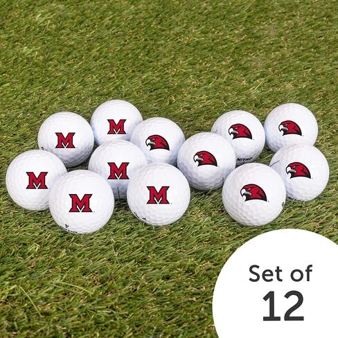 Desert Cactus Miami University Ohio Dozen Golf Balls - Full Color 12 Pack, Redhawks Officially Licensed Gear in Saudi Arabia