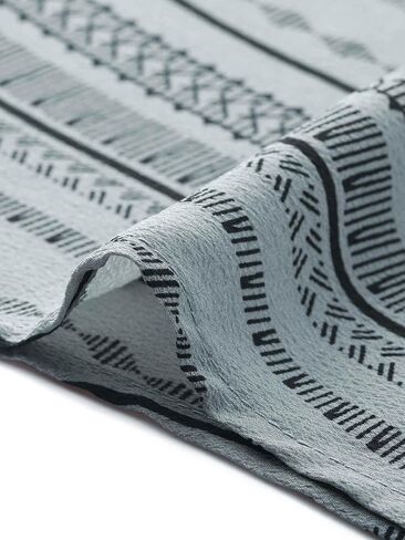 Allegra K Tops for Women's Summer Boho V Neck Print Chiffon Top Smocked Batwing Dolman Sleeve Blouses in Saudi Arabia