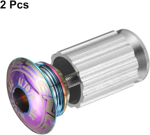 Harfington Bike Handlebar End Plugs Aluminium Bar Caps 18-20mm ضبط التوسع مع المسمار لدراجة التروس الثابتة MTB Road BMX ، متعدد الألوان in Saudi Arabia