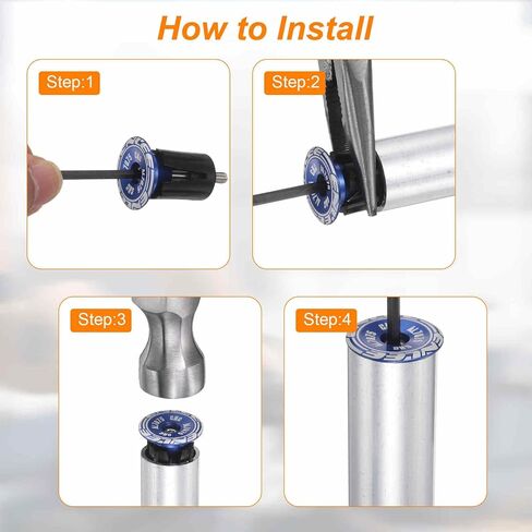 Harfington Bike Handlebar End Plugs Aluminium Bar Caps 18-20mm ضبط التوسع مع المسمار لدراجة التروس الثابتة MTB Road BMX ، متعدد الألوان in Saudi Arabia