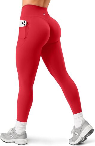 Sogetdo Leggings with Pockets for Women High Waistd No Front Seam Buttery Soft Stretchy Workout Running Gym Yoga Pants in Kuwait