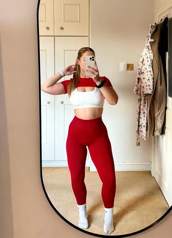 Sogetdo Leggings with Pockets for Women High Waistd No Front Seam Buttery Soft Stretchy Workout Running Gym Yoga Pants in Kuwait