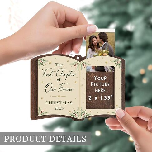 Just Married Wooden Ornament 2025, Mr and Mrs Newlywed Hanging Ornament, Wedding Gift for Couples 2025, Bride, Future Mr and Mrs Bridal Shower Bride Gift Ideas for Her, Married Couple in Kuwait