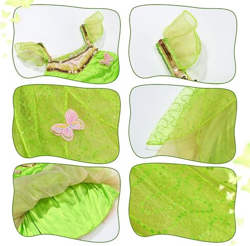 Fairy Costume for Girls Dress Up Halloween Cosplay Outfits with Accessories in Saudi Arabia