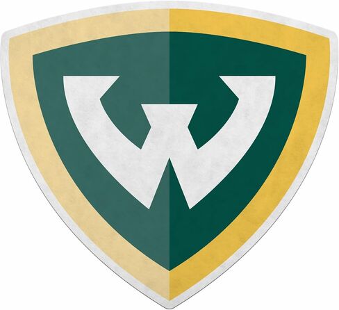 Rico Industries NCAA Wayne State University Warriors Shape Cut Pennant - Home and Living Room Décor - Soft Felt EZ to Hang in Saudi Arabia