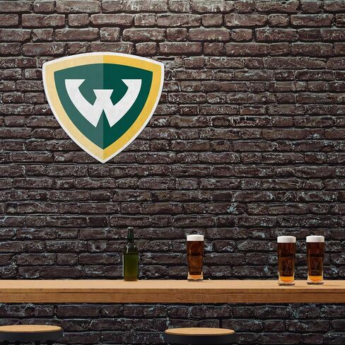 Rico Industries NCAA Wayne State University Warriors Shape Cut Pennant - Home and Living Room Décor - Soft Felt EZ to Hang in Saudi Arabia
