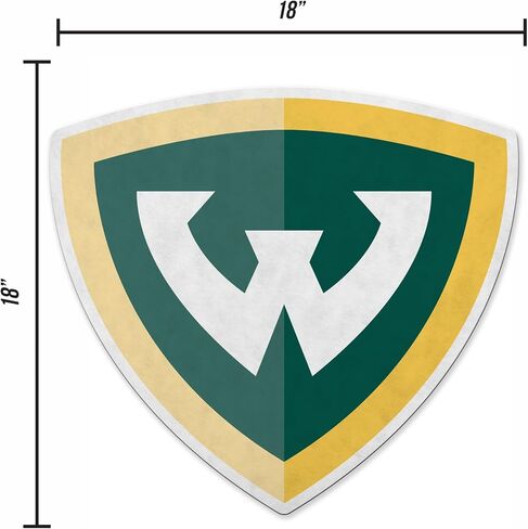 Rico Industries NCAA Wayne State University Warriors Shape Cut Pennant - Home and Living Room Décor - Soft Felt EZ to Hang in Saudi Arabia