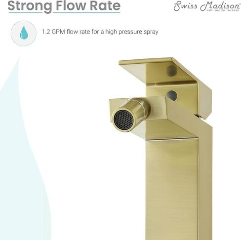 Swiss Madison مصنوع جيدًا إلى الأبد SM-DF80BG CONCORDE BIDET FAUCET بالذهب المصقول in Kuwait