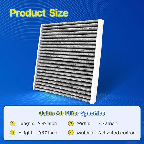 3 Pack Cabin Air Filter Replacement for CF12058, 2017 2018 2019 2020 ELANTRA, Replace 97133-F2000, F2H79-AK000 in Saudi Arabia