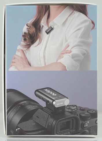 GODOX WEC-S Kit2 نظام ميكروفون لاسلكي لسوني، جهاز استقبال Hotshoe لكاميرا سوني، ميكروفون لاسلكي ثنائي القناة 2.4G، نطاق 200 متر (656 قدم)، ميكروفون Lavalier لإلغاء الضوضاء in Saudi Arabia
