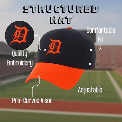 Officially Licensed Detroit Youth Boys Girls Baseball Hat Classic MVP Adjustable Embroidered Team Logo Two-Tone Kids Cap in Saudi Arabia