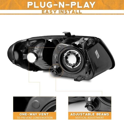 for 2011-2020 Dodge Grand Caravan Headlights Assembly Compatible with 2008-2016 Chrysler Town Country Headlamp Replacement Headlight in Saudi Arabia