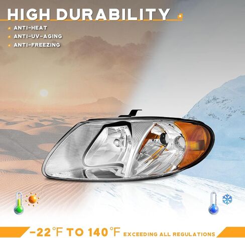 for 2011-2020 Dodge Grand Caravan Headlights Assembly Compatible with 2008-2016 Chrysler Town Country Headlamp Replacement Headlight in Saudi Arabia