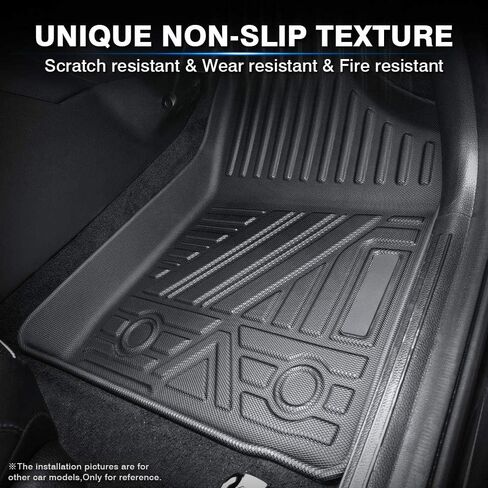 KUST Floor Mats for 2016-2024 Chevy Camaro, All Weather Floor Liners for Chevrolet Camaro Accessories Front and Rear Car Mats in Saudi Arabia