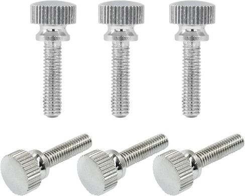 5 PCS M4 × 14 ملم مسامير الإبهام المربوطة ، مقابض النحاس المطلية بالنيكل ملولب مسامير الإبهام مسامير البراغي (الفضة) in Saudi Arabia