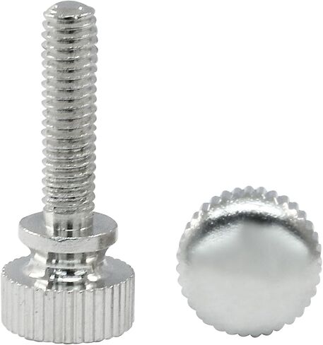 5 PCS M4 × 14 ملم مسامير الإبهام المربوطة ، مقابض النحاس المطلية بالنيكل ملولب مسامير الإبهام مسامير البراغي (الفضة) in Saudi Arabia