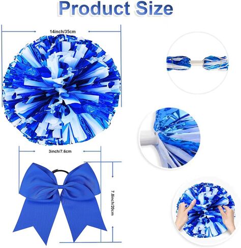 Hlonon 2 PCS POMS POMS و CHEERLEADER Sports Dance Cheer البلاستيك بومس بومس الهتاف للفريق الرياضي هتاف روح الروح in Kuwait
