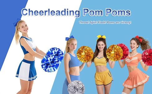 Hlonon 2 PCS POMS POMS و CHEERLEADER Sports Dance Cheer البلاستيك بومس بومس الهتاف للفريق الرياضي هتاف روح الروح in Kuwait