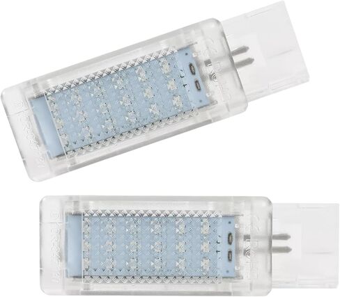 LED Footwell Under Door Glove Box Interior Trunk Lights Compatible with VW Golf MK7 7.5 GTI Jetta MK5 MK6, OEM Replacement Error Free - 2PCS (Red) in Kuwait