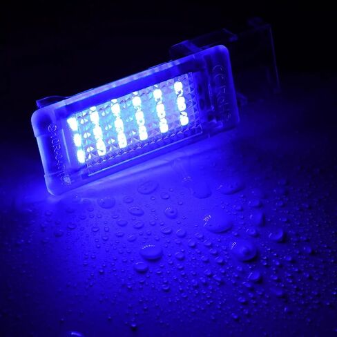 LED Footwell Under Door Glove Box Interior Trunk Lights Compatible with VW Golf MK7 7.5 GTI Jetta MK5 MK6, OEM Replacement Error Free - 2PCS (Red) in Kuwait