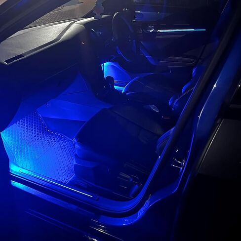 LED Footwell Under Door Glove Box Interior Trunk Lights Compatible with VW Golf MK7 7.5 GTI Jetta MK5 MK6, OEM Replacement Error Free - 2PCS (Red) in Kuwait