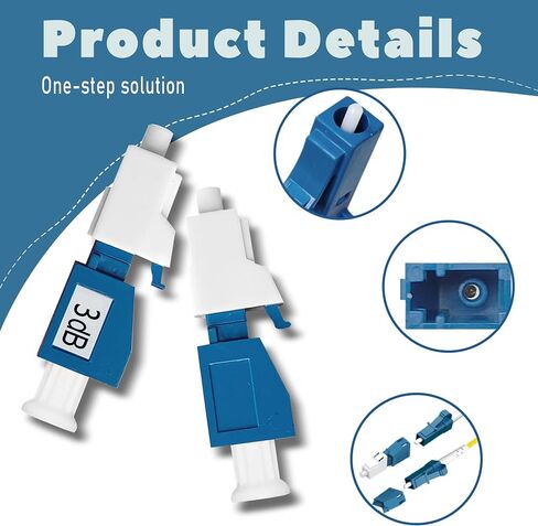 uson 10pc lc/upc yin و yang المخففات sm ثابت الألياف الثابتة ، أنثى إلى ذكر ، 10db in Saudi Arabia